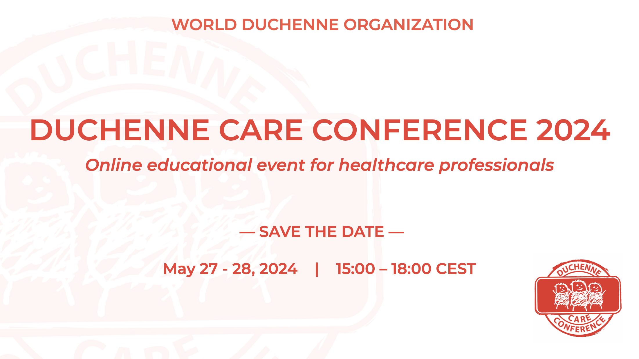Duchenne Care Conference 2024 - Save the date